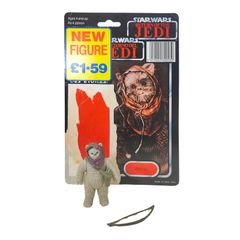 Star Wars Vintage Warok Ewok Last 17 Action Figure Tri-Logo Complete 1985
