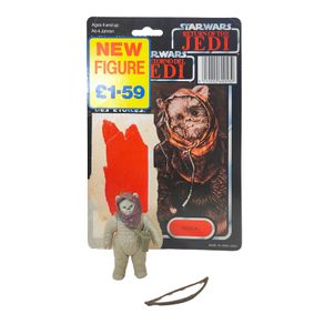 Star Wars Vintage Warok Ewok Last 17 Action Figure Tri-Logo Complete 1985