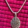 Sterling Silver Celtic Leaf Necklace Image 2
