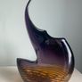 Contemporary large  15 1/4 inch heavy  studio glass vase Image 8