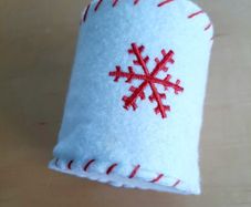 2026 Snowflake nightlight glass