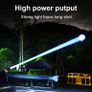 Super Bright LED Retractable Strong Light Flashlight, Outdoor Mountaineering Super Bright with Shoulder Strap Flashlight, with Digital Power Display, Image 3