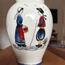 hand painted Brittany vase Image 2