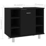 3 Piece Bathroom Furniture Set Black Image 10
