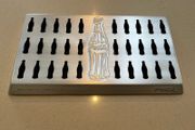 Coca Cola Embossed Drip Tray Contour Bottle New