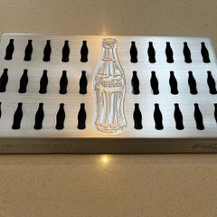 Coca Cola Embossed Drip Tray Contour Bottle New