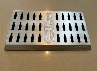 Coca Cola Embossed Drip Tray Contour Bottle New