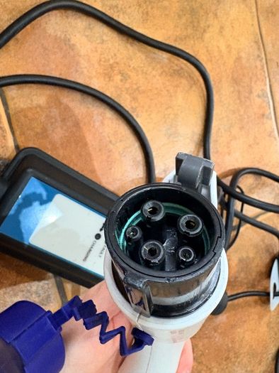 3 pin to type 1 granny charger, genuine Mitsubishi charger