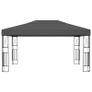 Gazebo with String Lights 3x4 m Anthracite Fabric Image 3
