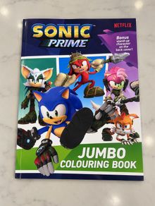 Sonic Prime colouring book