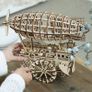 3D Laser Cut Puzzles With Gear - Mechanical Model Construction Kits - Air Vehicle Model Building Moving Kit - Engineering Toys - Christmas Birthday Gifts For Teens and Adults Image 3