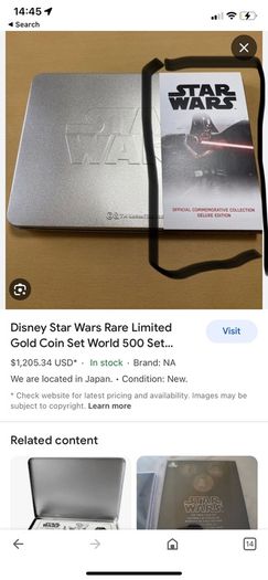 Star Wars Commemoritive Coins