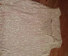 River Island White Sequined Top