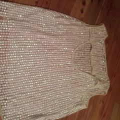 River Island White Sequined Top