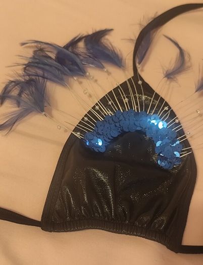 Burlesque Showgirl Carnival Vintage Two Piece