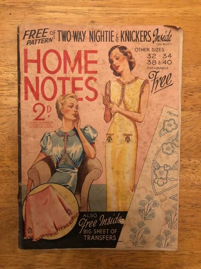 Vintage 1938 Home Notes Magazine