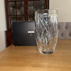John Rocha Signature Waterford Crystal 10 inch Vase- Made in Ireland