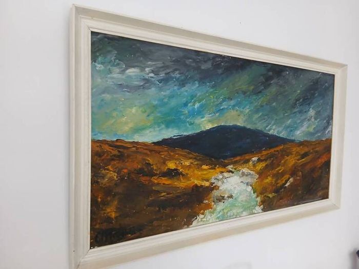 Vintage Oil Painting by C McLoughlin (1970)