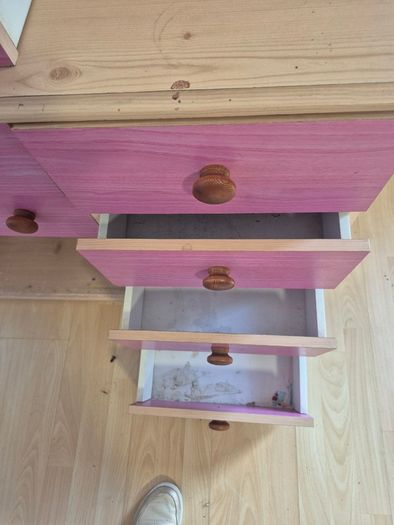 Chest of Drawers Pink & Pine