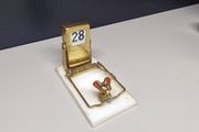Vintage Desk Calendar  Mouse &amp; Mousetrap Design