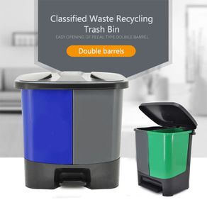 Classified Waste Recycling Trash Bin 40L for Indoor Use