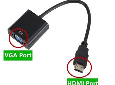Hdmi To Vga Converter Adapter No Audio For Projector
