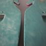 Pair of   Chinese Porcelain Turquoise vase shaped wall pocket early 20th century Image 8