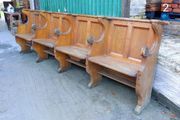Four Seater Oak Pew Folding Seats 2 KAS358