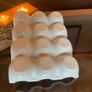 White Ceramic Egg Tray Kitchen Counter Storage Image 4