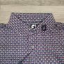 New FootJoy FJ Patterned Golf Polo Shirt Mens Medium Image 3