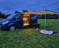 Campervan Awning + Roof Fan