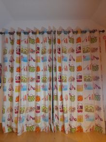Girl's bedroom curtains, bespoke.