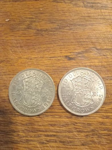 Coins 2x Brittish halfcrowns