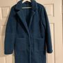 Dunnes Stores Blue Teddy Coat Image 6