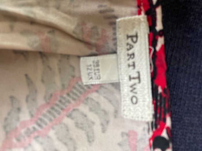 Part Two Wine / Red Loose fitting top - Size 12