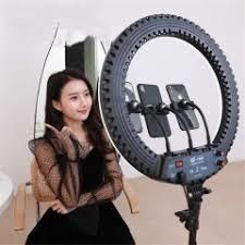 HD Ring Light With Long Tripod Stand & Phone Holder for YouTube Video, Desktop Camera Led Ring Light for Streaming, Makeup, Selfie. with 2.1M Adjustable Tripod.