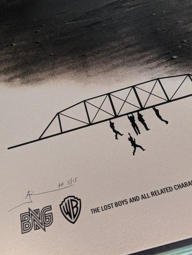 The Lost Boys Andrew Rowland Artist Proof (AP) Signed Screen Print Poater