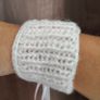 Brand new dressy white knitted wrist cuffs Image 3