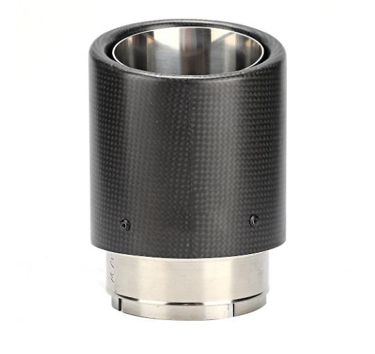 Car Exhaust tip, Carbon Fiber, 74-79mm