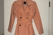 Abercrombie &amp; Fitch Pink Trench Coat - size small