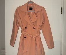 Abercrombie & Fitch Pink Trench Coat - size small
