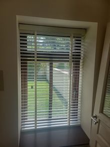Cream Wooden Blinds x 7