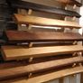 Solid Oak, Hardwood Chimney Mantel Beam 1000mm Wide Image 5