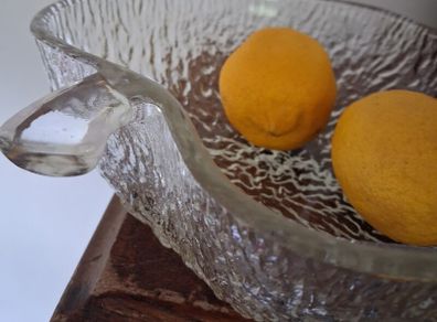 Midcentury / John Clappison for Ravenhead, Glass bowl/ 1972