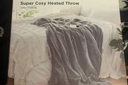 Super Cosy Sherpa Throw  Dual-sided heated throw with soft fleece and luxurious sherpa