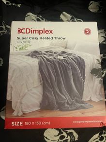 Super Cosy Sherpa Throw  Dual-sided heated throw with soft fleece and luxurious sherpa