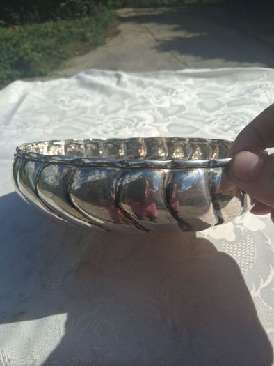 Sterling Silver Wave Bowl (7 Inches 241 grams)