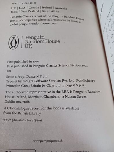 David Lindsay / A Voyage to Arcturus / Penguin Classics/ 2021