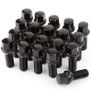 20pcs Tapered Seat Alloy Wheel Bolts | M14x1.5, 28mm Thread, 17mm Hex | Replacement Bolt Kit for Most Audi Volkswagen(Black) Image 2