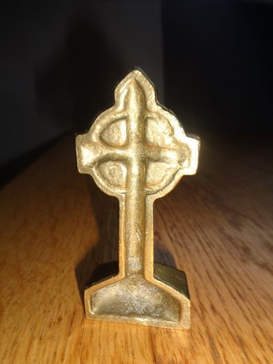 Vintage Brass Celtic Cross for Sale